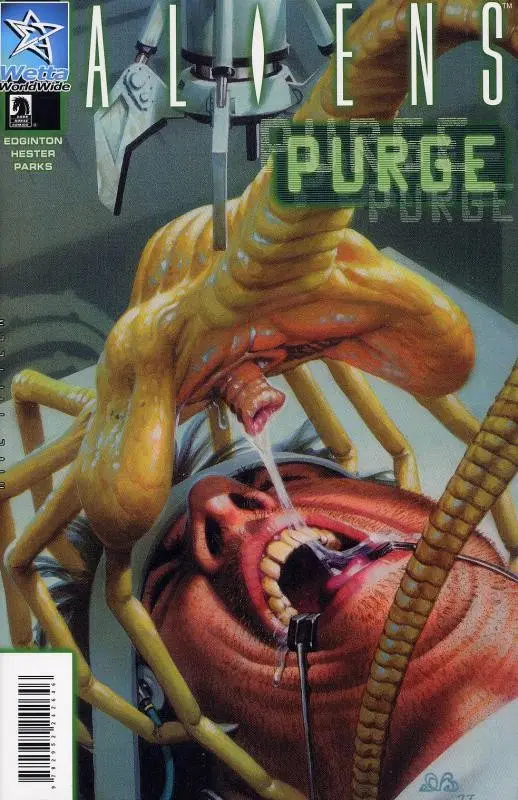 Verso de l'album Aliens : Pig / Purge