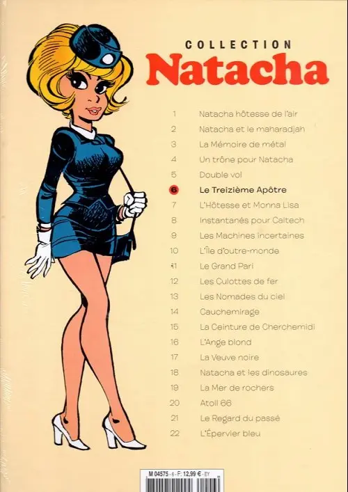 Verso de l'album Natacha - La Collection Tome 6 Le treizième apôtre
