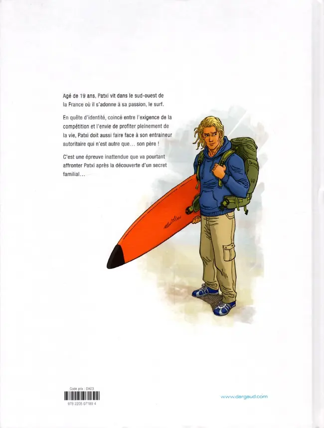 Verso de l'album Patxi Babel Tome 1 La vague