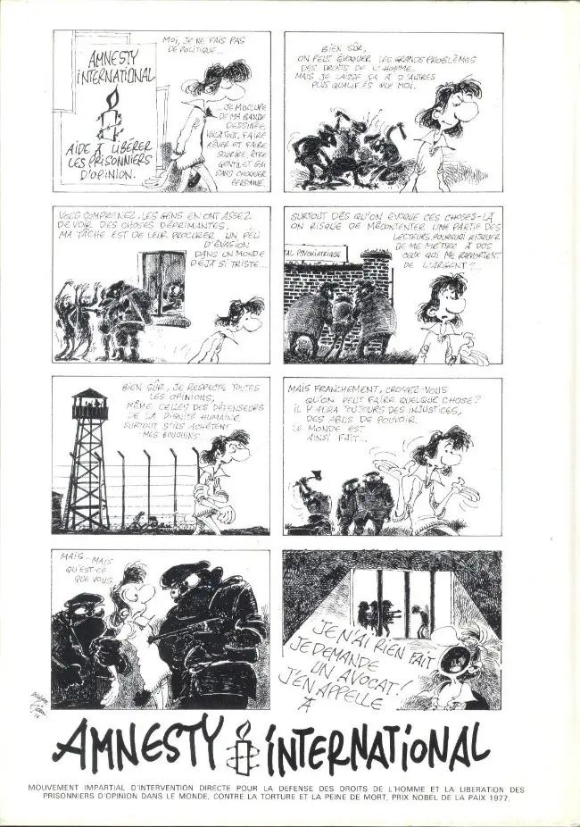 Verso de l'album Pétition À la recherche d'Oesterheld et de tant d'autres !