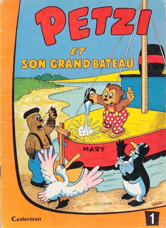 Couverture de l'album Petzi Tome 1 Petzi et son grand bateau