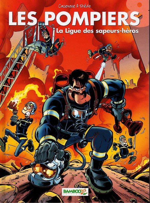Couverture de l'album Les Pompiers Tome 8 La Ligue des sapeurs-héros