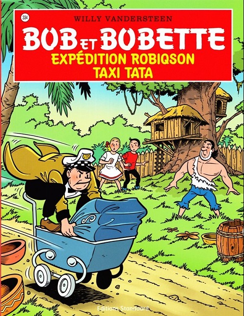 Couverture de l'album Bob et Bobette Tome 334 Expédition Robiqson / Taxi Tata