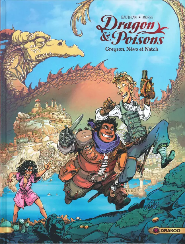 Couverture de l'album Dragon & Poisons Tome 1 Greyson, Névo et Natch