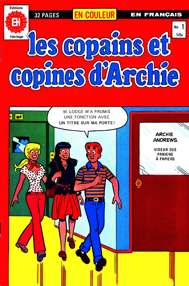 Couverture de l'album Les copains et copines d'Archie N° 1 Fracture, facture