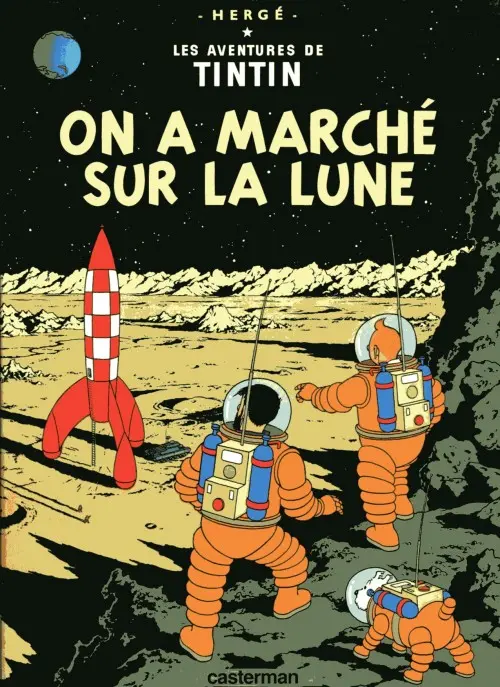 Couverture de l'album Tintin Tome 17 On a marché sur la Lune