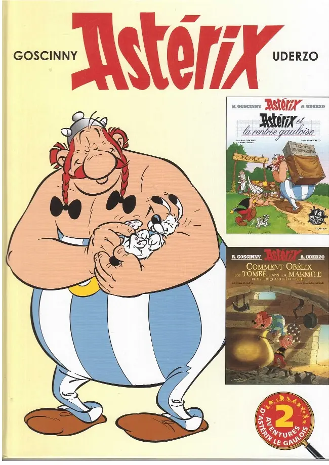 Couverture de l'album Astérix Tome 32 + HS Astérix et la rentrée gauloise / Comment Obélix est tombé dans la marmite