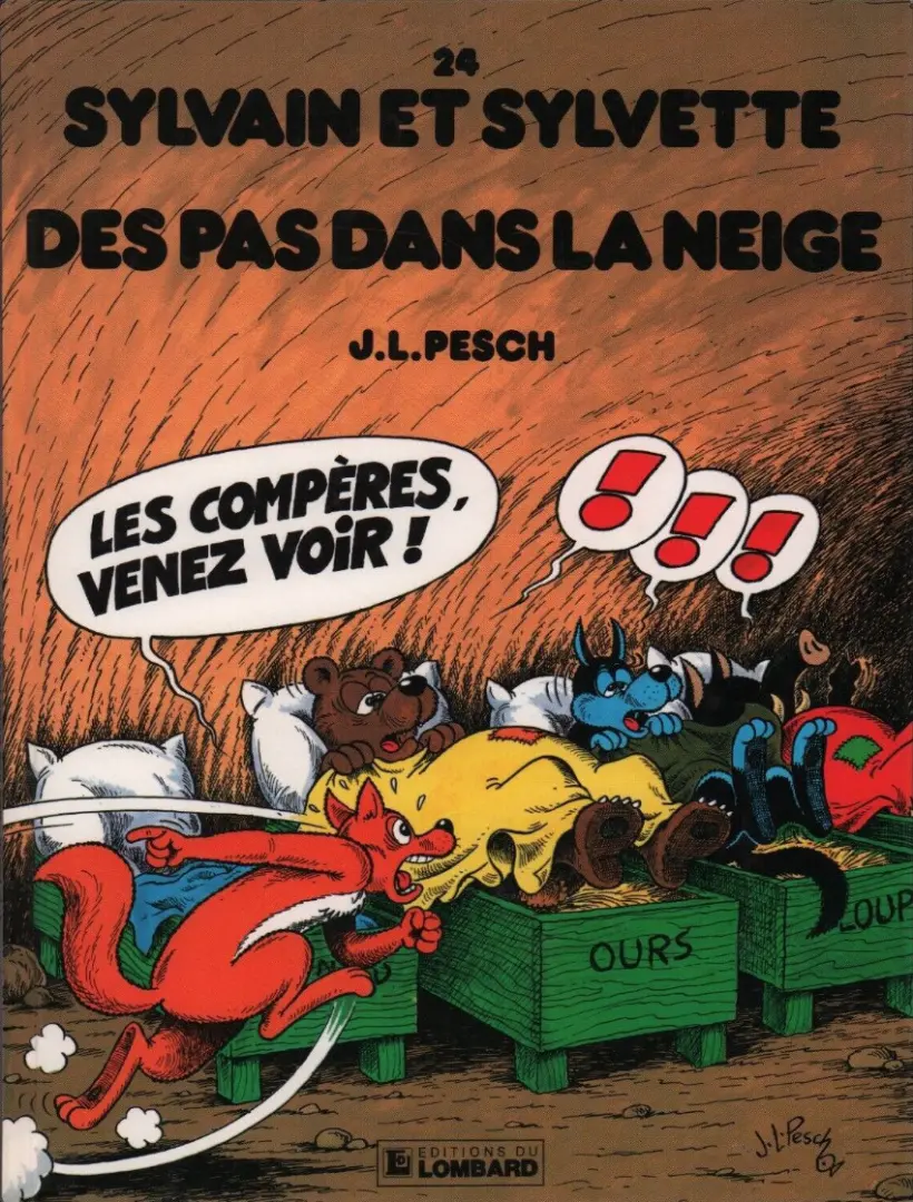 Couverture de l'album Sylvain et Sylvette Tome 24 Des pas dans la neige