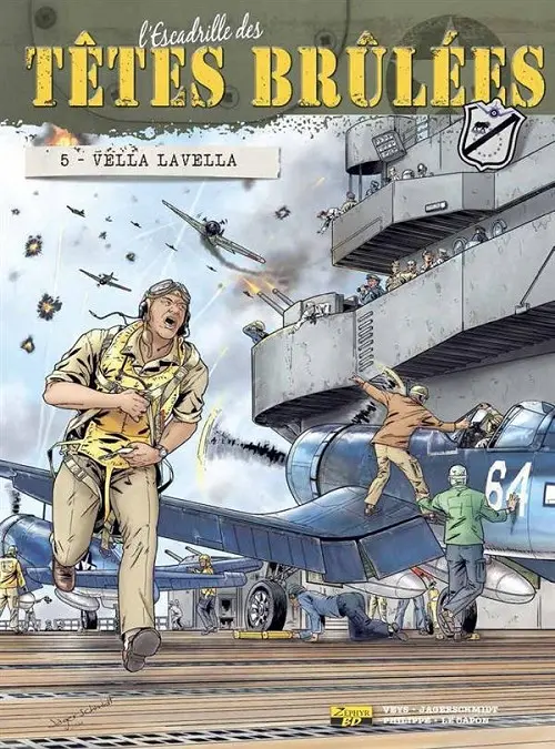 Couverture de l'album L'Escadrille des têtes brûlées Tome 5 Vella Lavella