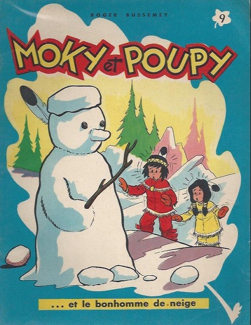 Couverture de l'album Moky et Poupy Tome 9 Moky et poupy ... et le bonhomme de neige