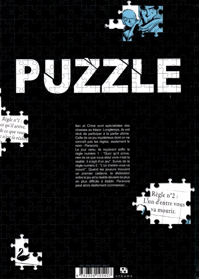Verso de l'album Puzzle