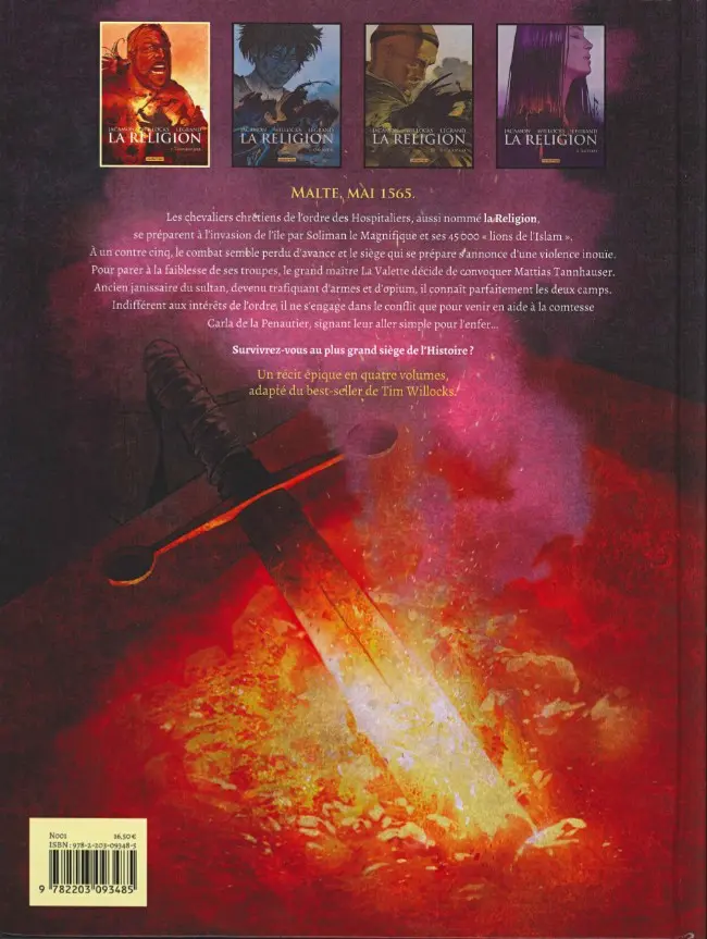 Verso de l'album La Religion Tome 1 Tannhauser