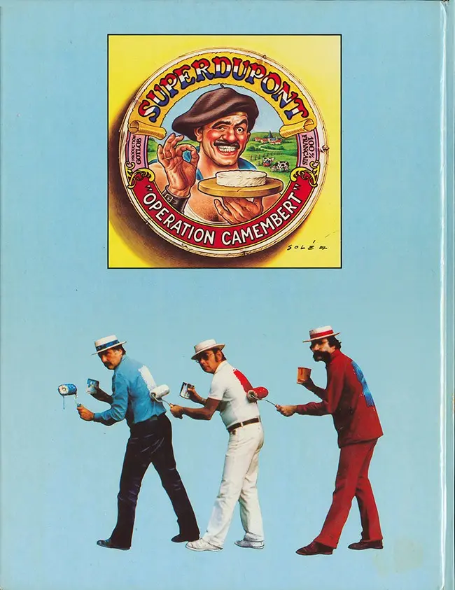Verso de l'album SuperDupont Tome 3 Opération camembert