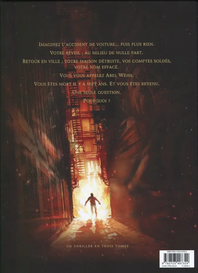 Verso de l'album Le Syndrome d'Abel Tome 3 Au-delà...