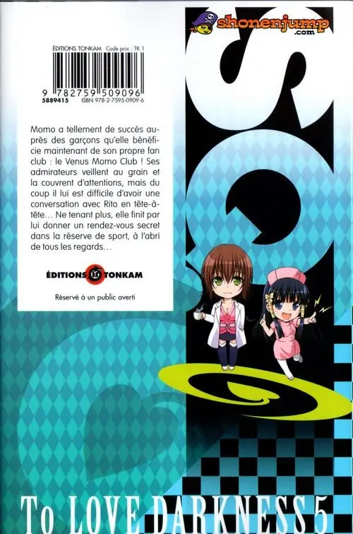 Verso de l'album To Love - Darkness 5