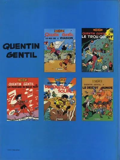 Verso de l'album Les As Tome 5 Quentin Gentil et Le désert humide