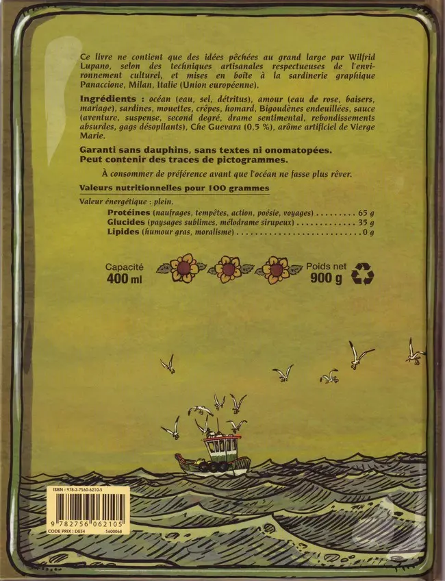 Verso de l'album Un océan d'amour