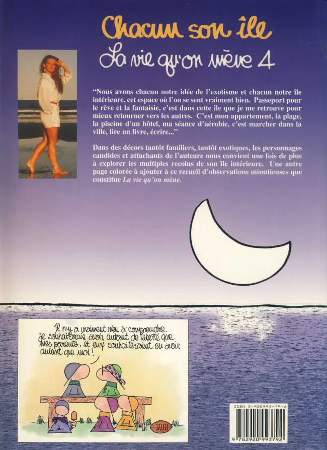 Verso de l'album La Vie qu'on mène 4 Chacun son île