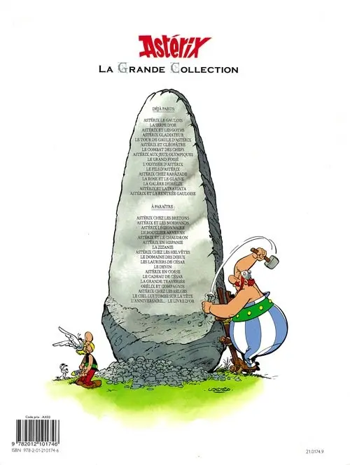 Verso de l'album Astérix La Grande Collection Tome 7 Le combat des chefs