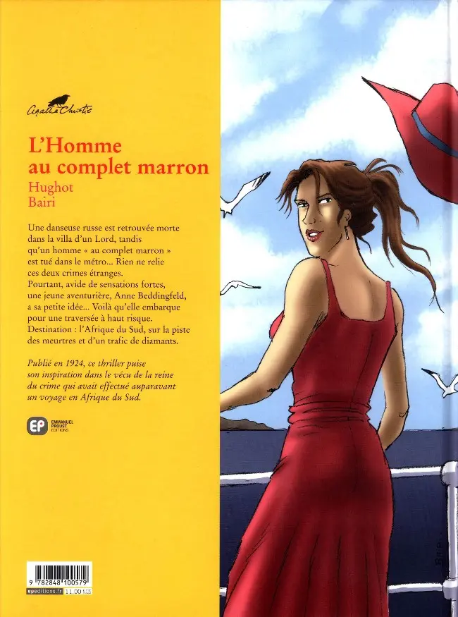 Verso de l'album Agatha Christie Tome 10 L'homme au complet marron