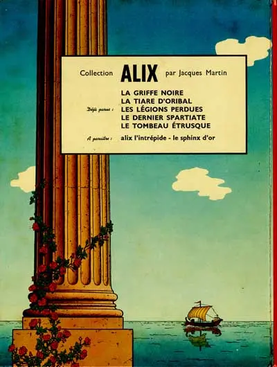 Verso de l'album Alix Tome 3 L'île maudite