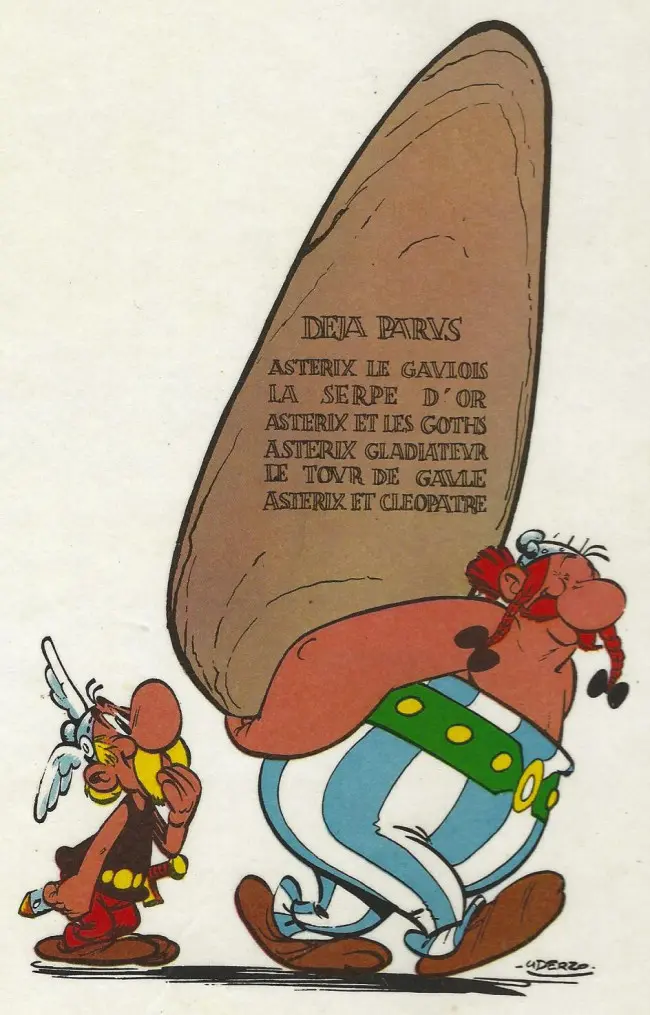 Verso de l'album Astérix Tome 3 Astérix et les Goths