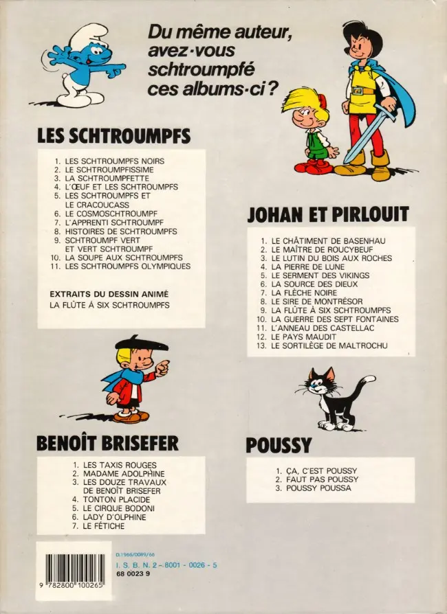 Verso de l'album Benoît Brisefer Tome 2 Madame Adolphine