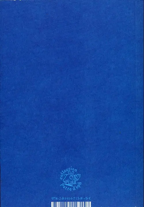 Verso de l'album Bleu