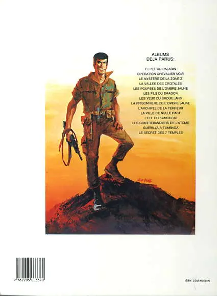 Verso de l'album Bob Morane Tome 7 La vallée des crotales
