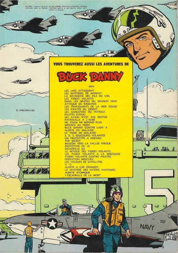 Verso de l'album Buck Danny Tome 2 Les mystères de Midway