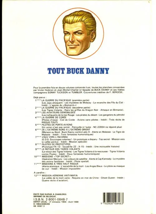 Verso de l'album Tout Buck Danny Tome 3 Les Aviateurs démobilisés