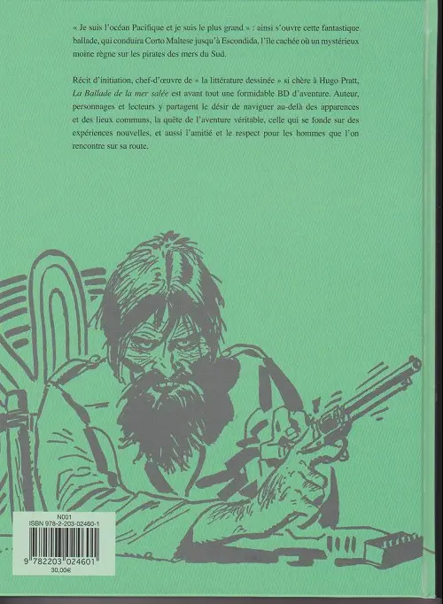 Verso de l'album Corto Maltese Tome 3 La ballade de la mer salée