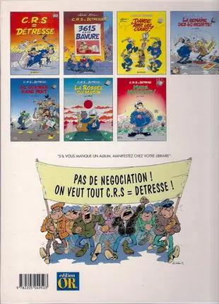Verso de l'album CRS = Détresse Tome 3 Danse avec les coups !
