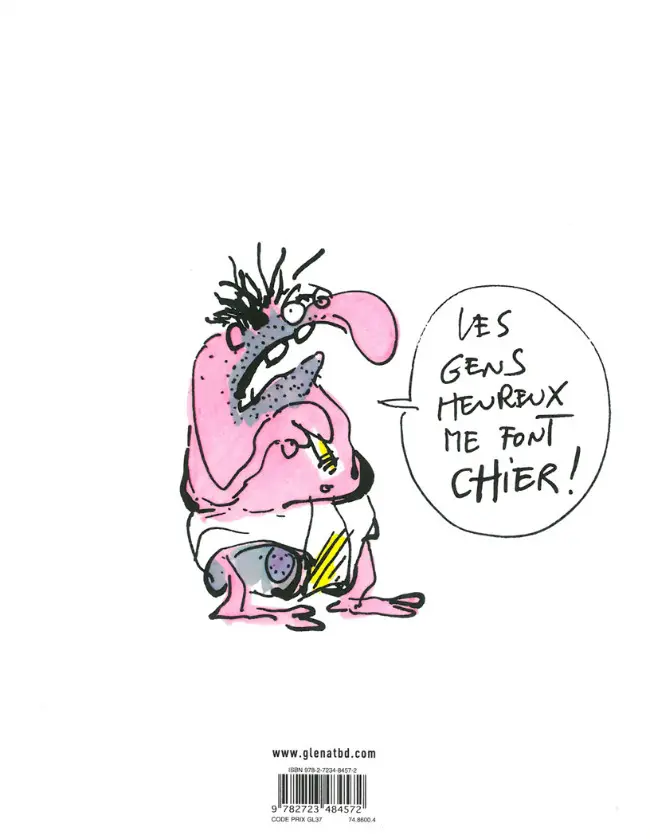 Verso de l'album Gros dégueulasse