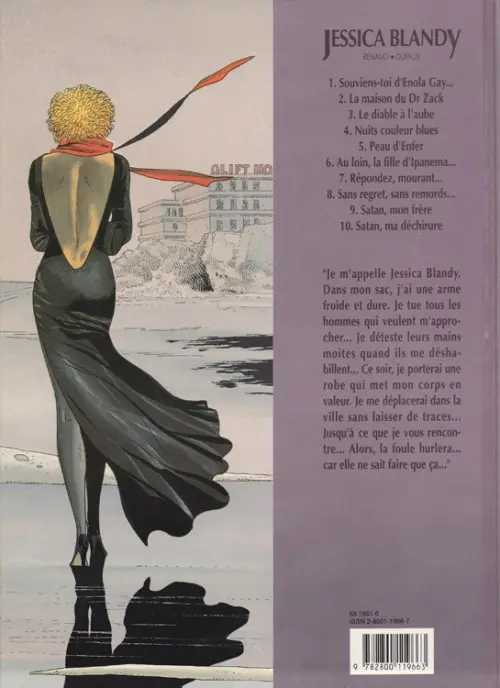 Verso de l'album Jessica Blandy Tome 7 Répondez, mourant...
