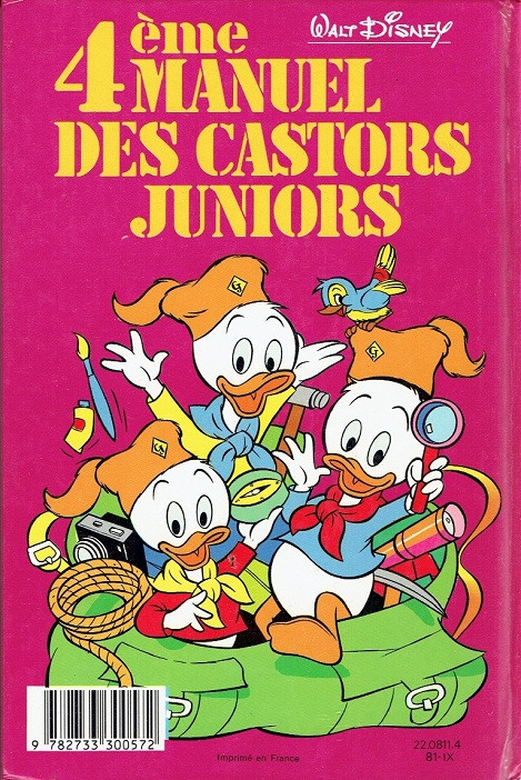 Verso de l'album Manuel des Castors Juniors Tome 4 4ème manuel des Castors Juniors