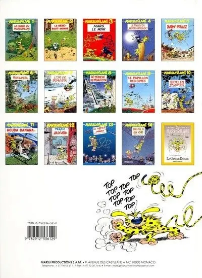 Verso de l'album Marsupilami Tome 4 Le pollen du Monte Urticando
