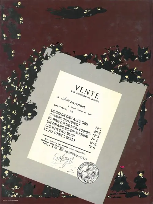 Verso de l'album Tartine de clous