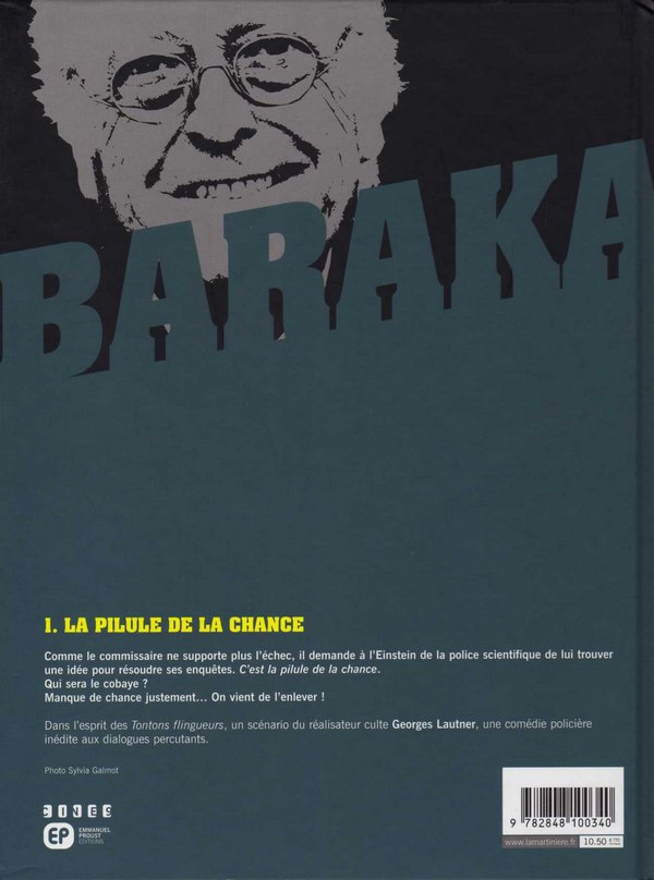Verso de l'album Baraka Tome 1 La pilule de la chance