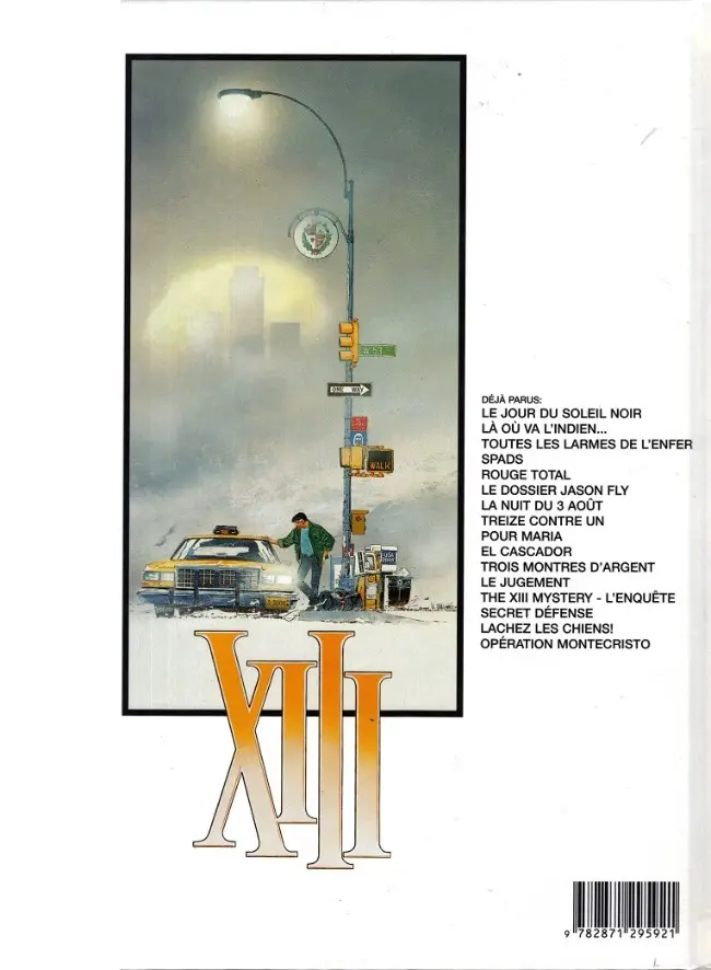 Verso de l'album XIII Tome 6 Le dossier Jason Fly