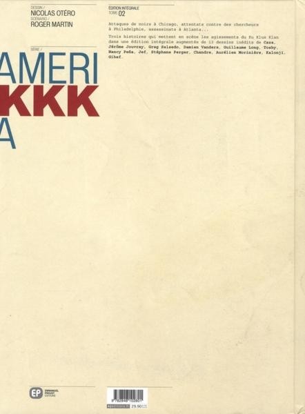 Verso de l'album Amerikkka Édition Intégrale Tome 02 Edition Intégrale