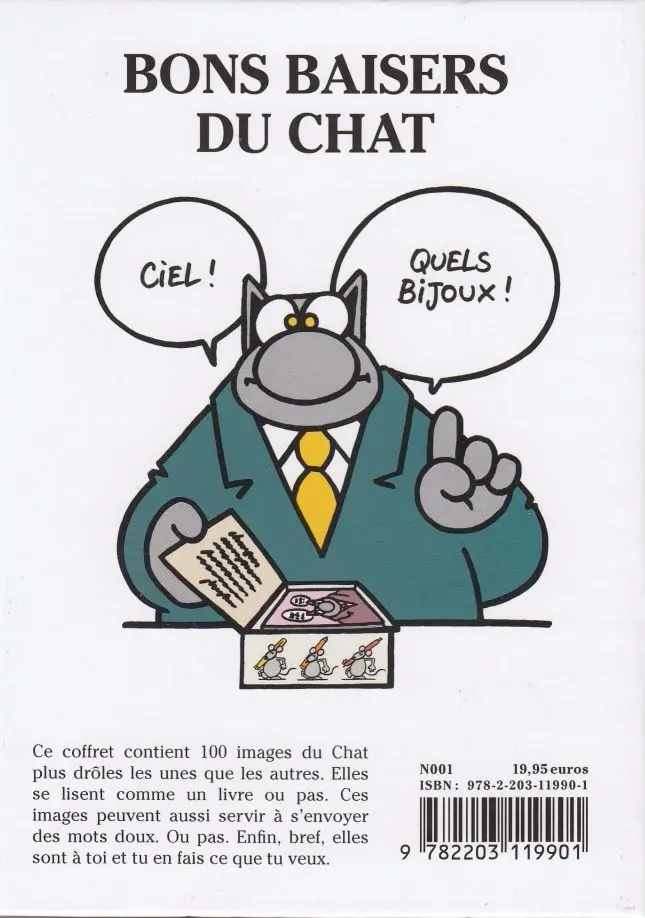 Verso de l'album Le Chat Bons baisers du chat