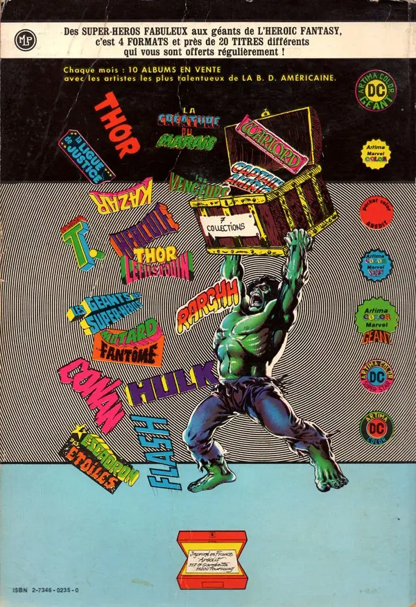 Verso de l'album Conan le barbare Album N° 2
