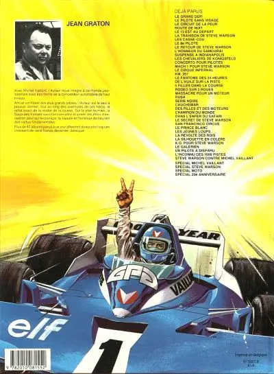 Verso de l'album Michel Vaillant Tome 39 Rallye sur un volcan