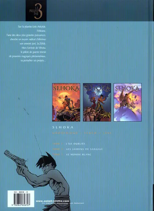 Verso de l'album Slhoka Tomes 1 à 3