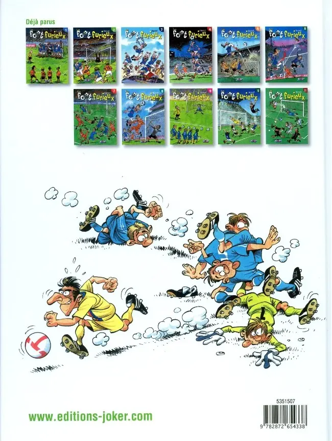 Verso de l'album Les Foot furieux Tome 12
