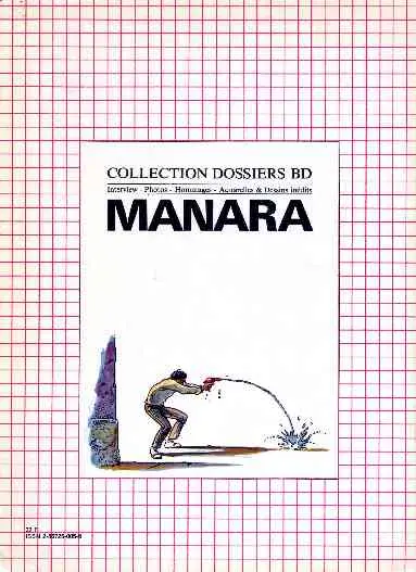 Verso de l'album Manara - Dossier de Vincenzo Mollica