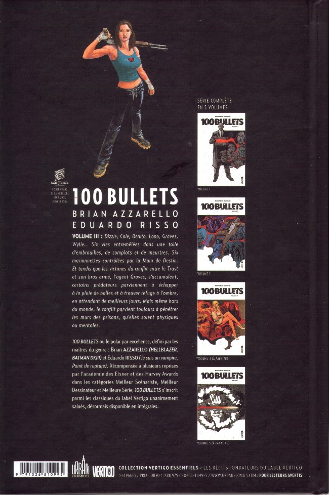 Verso de l'album 100 Bullets Intégrale Volume III