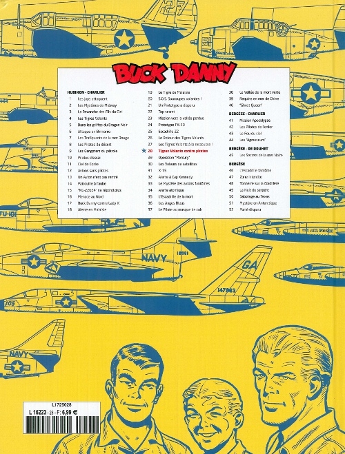 Verso de l'album Buck Danny Tome 28 Tigres Volants contre pirates