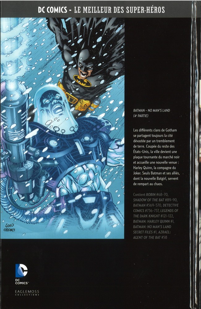 Verso de l'album DC Comics - Le Meilleur des Super-Héros Hors-série Volume 4 Batman - No Man's Land - 4e partie